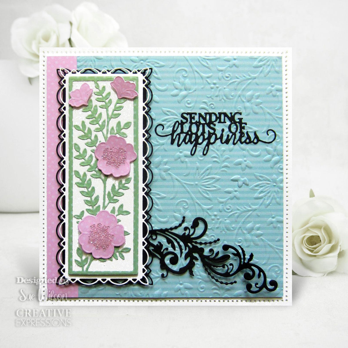 Creative expressions • mini sentiments craft die sending lots of happiness