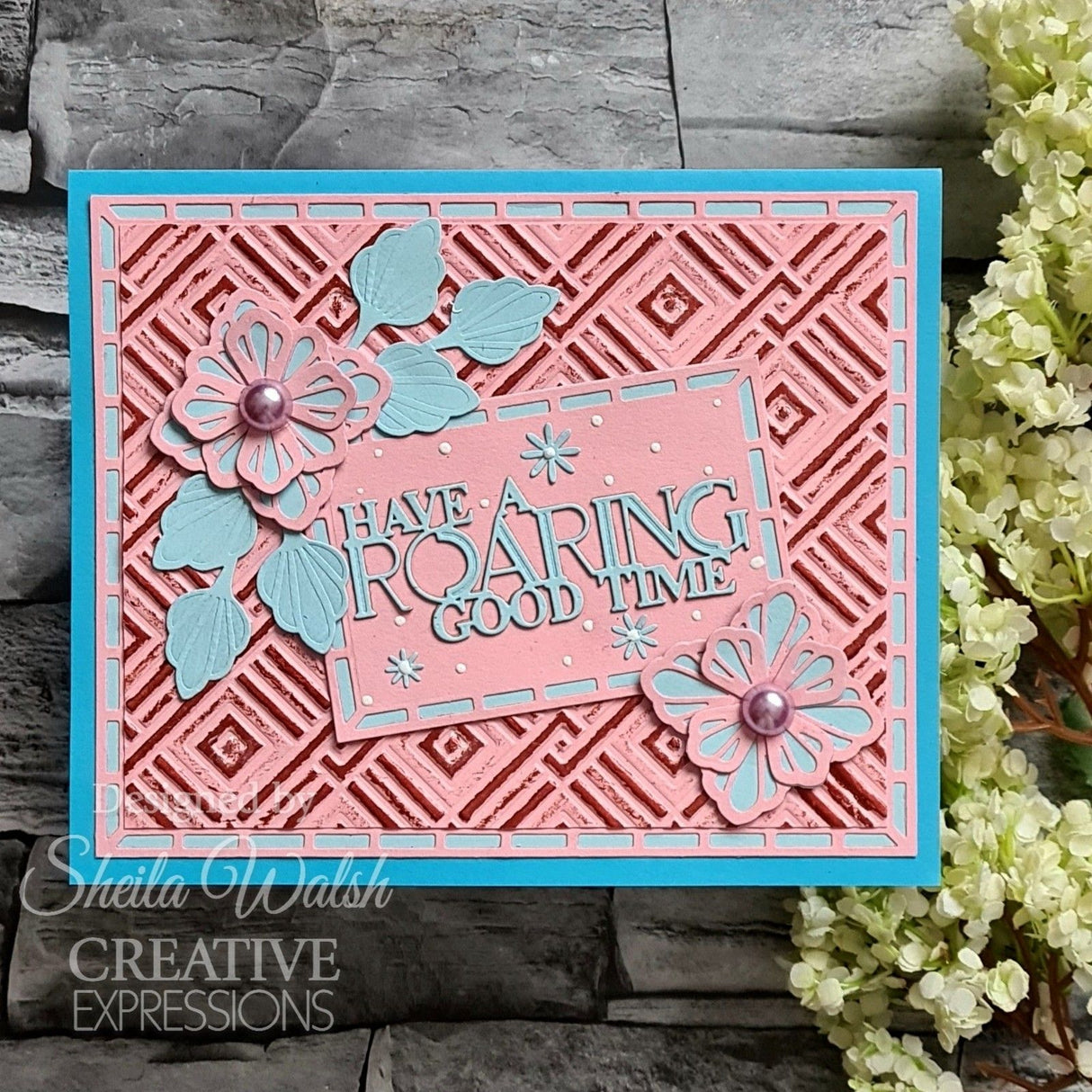 Creative expressions • sue wilson mini expressions art deco craft die have a roaring good time