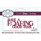 Creative expressions • sue wilson mini expressions art deco craft die have a roaring good time