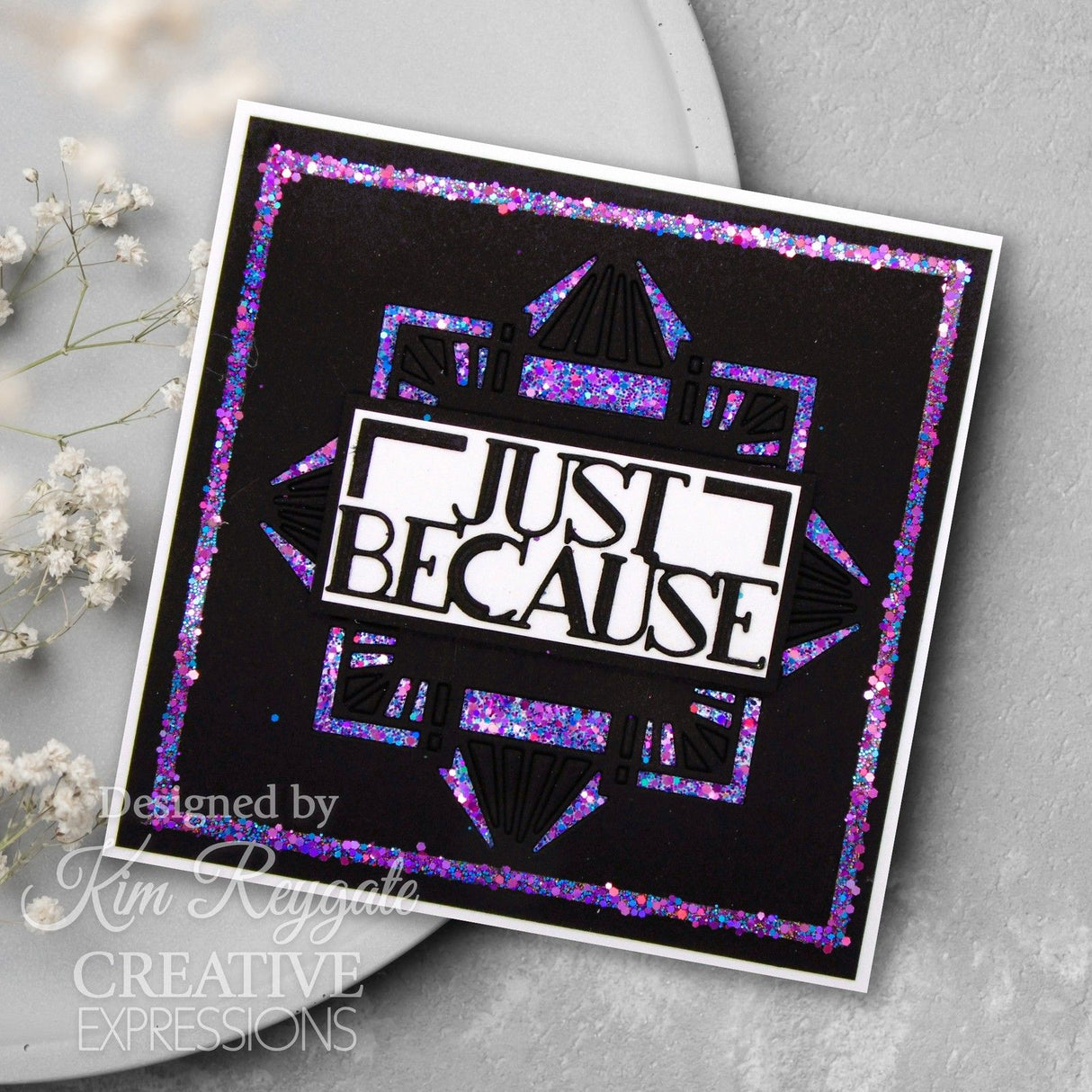 Creative expressions • sue wilson mini expressions art deco craft die just because