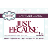 Creative expressions • sue wilson mini expressions art deco craft die just because
