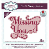 Creative expressions • noble shadowed sentiment craft die missing you