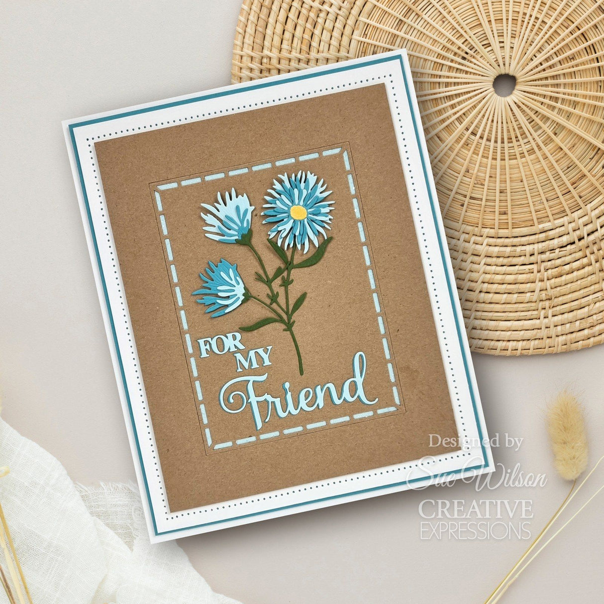 Creative expressions • noble shadowed sentiment craft die for my friend