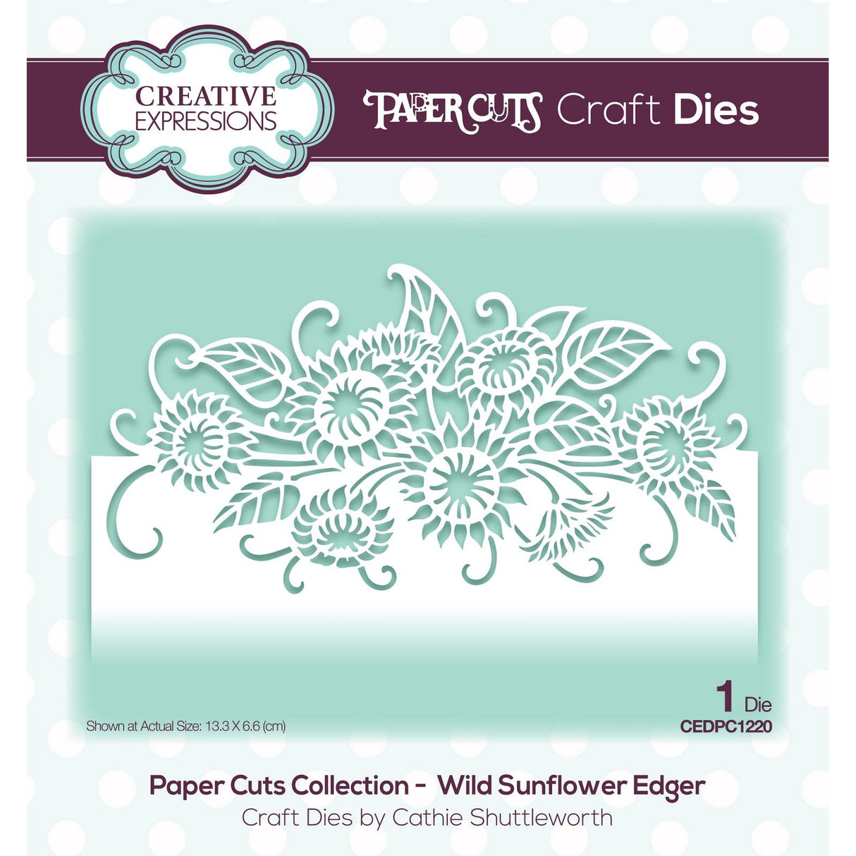 Paper cuts • craft die wild sunflower edger