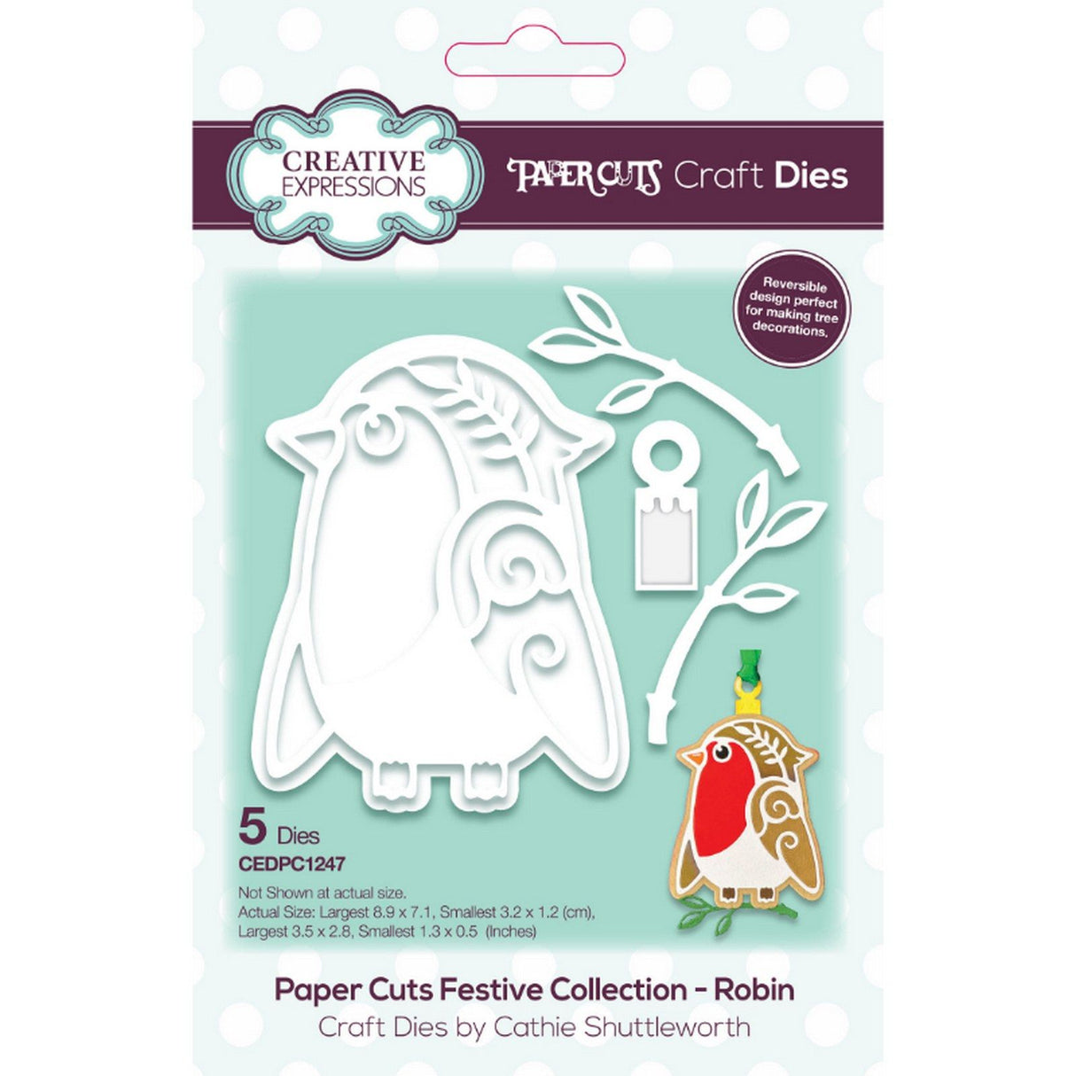 Paper cuts • festive craft die robin
