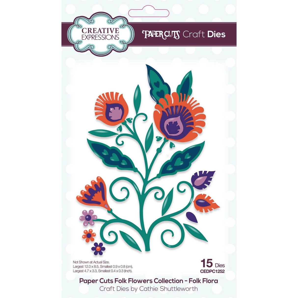 Creative expressions • paper cuts folk flowers folk flora craft die