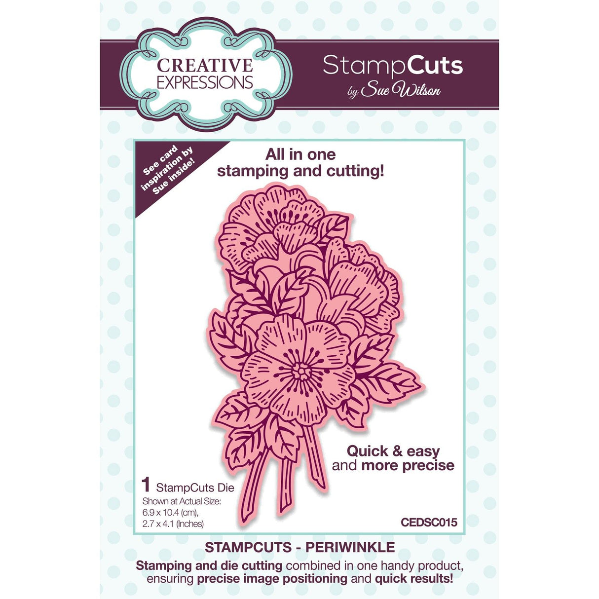 Creative expressions • stampcuts craft die periwinkle