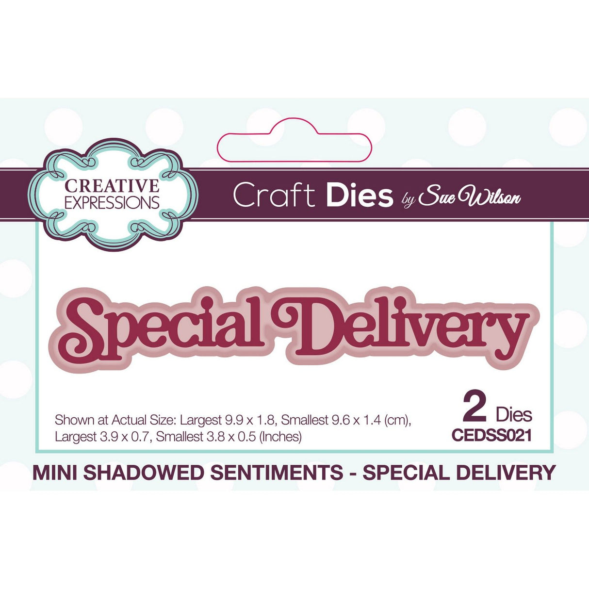 Creative expressions • snijmal mini shadowed sentiments special delivery