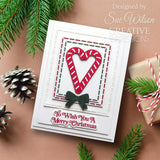Creative expressions • mini shadowed sentiments craft die to wish you a merry christmas