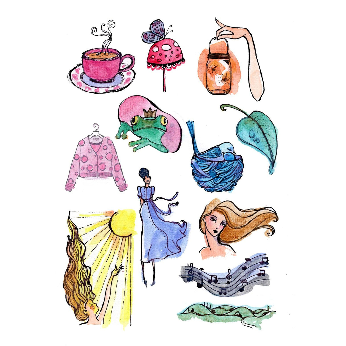 Creative expressions • clear stempels whimsical watercolour