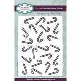 Creative expressions • pre cut rubber stamp candy cane background