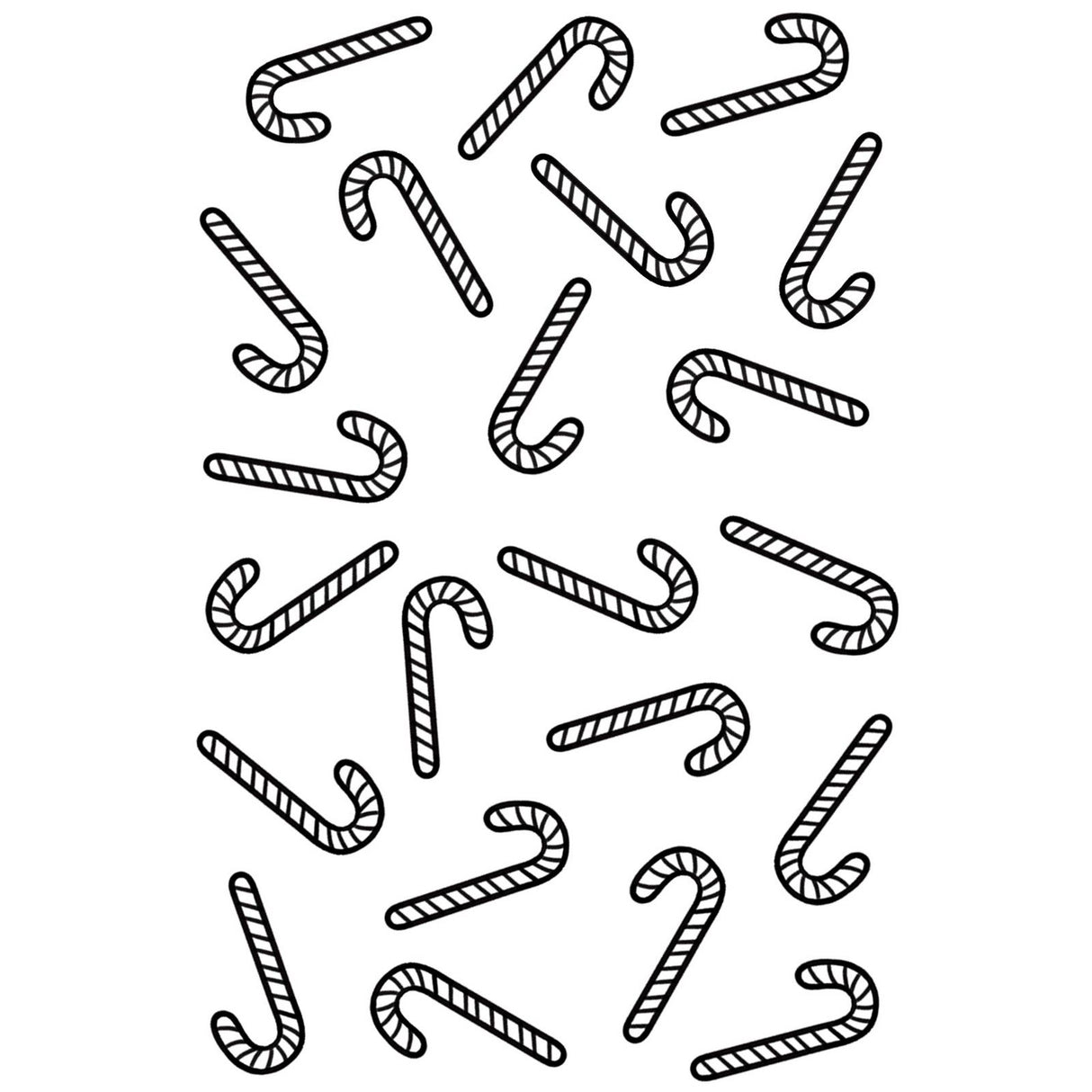 Creative expressions • pre cut rubber stamp candy cane background