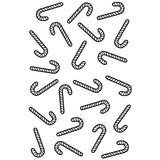 Creative expressions • pre cut rubber stamp candy cane background