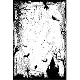 Creative expressions • pre cut rubber stempel ghostly manor