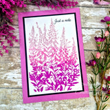 Creative expressions • pre cut rubber stamp foxglove garden 10,2x15,2cm