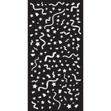 Creative expressions • dl stencil party confetti