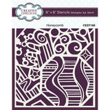 Creative expressions • stencil honeycomb
