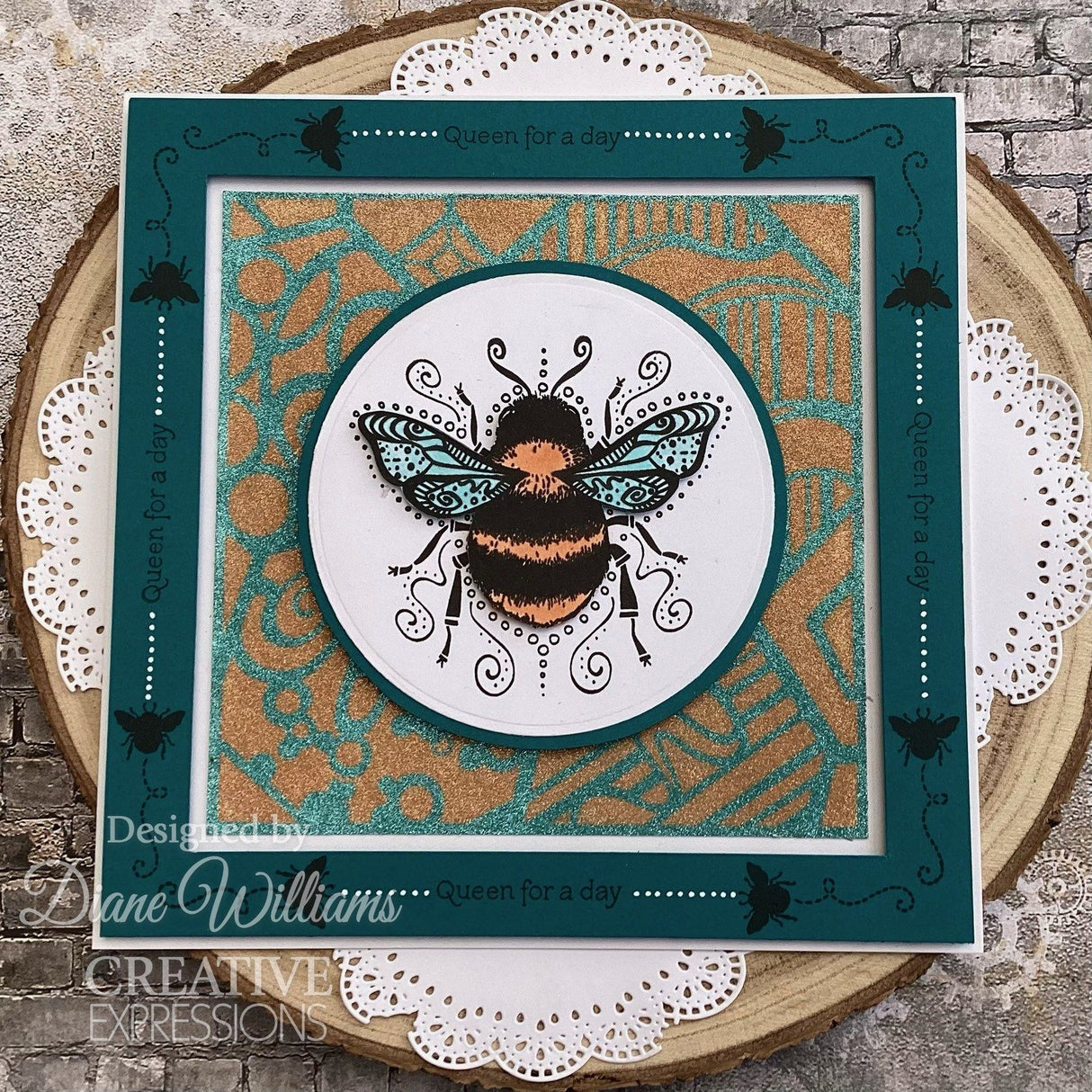 Creative expressions • stencil honeycomb