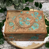 Creative expressions • ribbon blooms companion colouring stencils set of 2