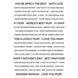 Creative expressions • wordies sentiment sheets best mum