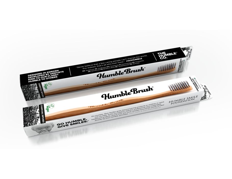 The Humble Co. Bamboo Toothbrush - Soft - Charcoal