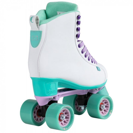 Chaya Roller Brusleting Melrose White Teal Polyurethane White Size 40
