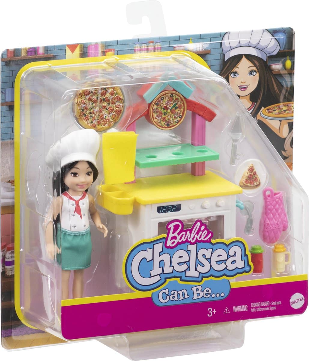 Otto Simon Barbie Chelsea Teen Doll Can Be Pizza Baker Chelsea Playset