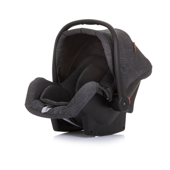 Asiento de automóvil de Chipolino Aspen con adaptadores 40-85 cm Group 0+ Ebony