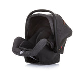 Asiento de automóvil de Chipolino Aspen con adaptadores 40-85 cm Group 0+ Ebony