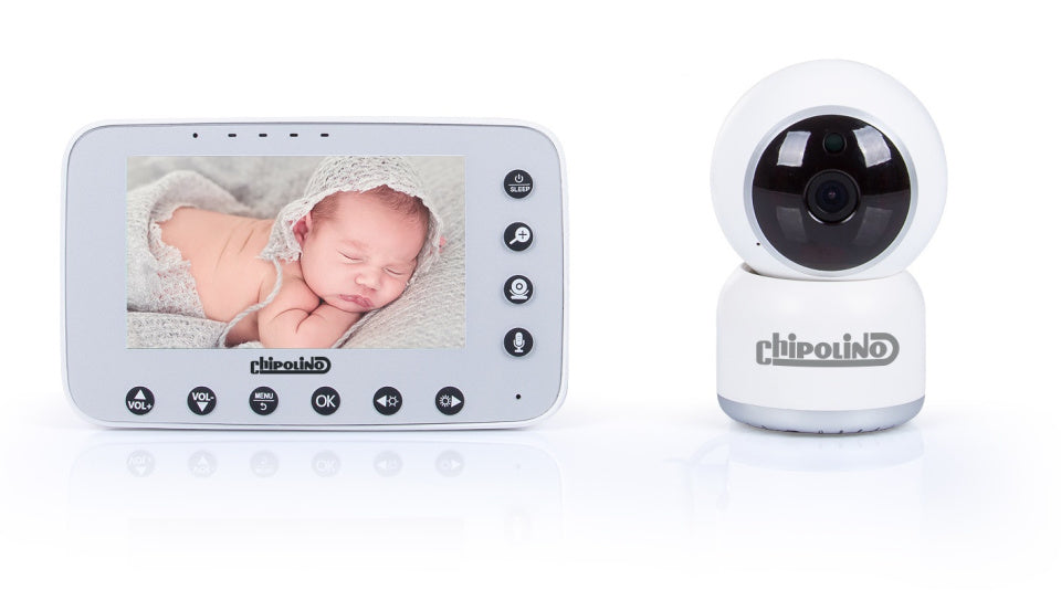 Babyfoon Chipolino Atlas con fotocamera 4.3 LCD-Display Baby Monitor