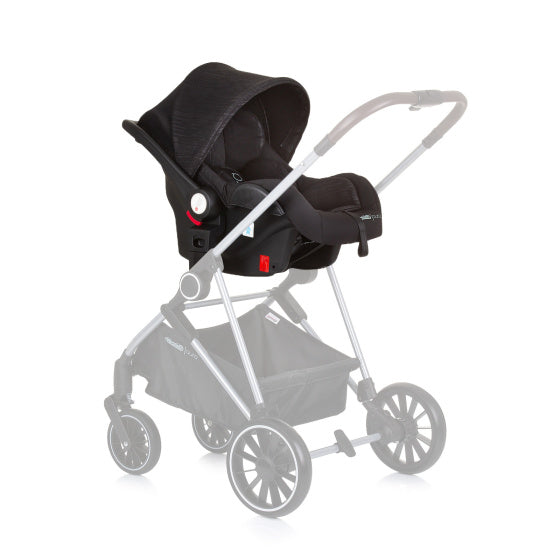 Autosedačka Chipolino Aura s adaptéry 40-85 cm skupina 0+ Obsidian Black