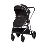 Chipolino Aura fallable 3-in-1 PRAM mat Diaper Sak obsidian Schwaarz Sëlwer
