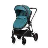 Pramma 3 in 1 pieghevole aura di chipolino con sacca pannolino acqua di acqua nera