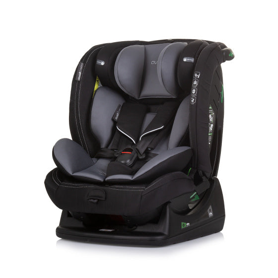 Sedačka autosedačky Chipolino Aviato I-Size 40-150 cm Skupina 0+, 1, 2 a 3 Granite Grey Black