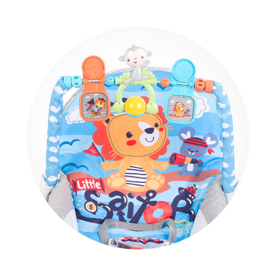 Chipolino baby spa rocking chair with music and calming vibrations blue gray