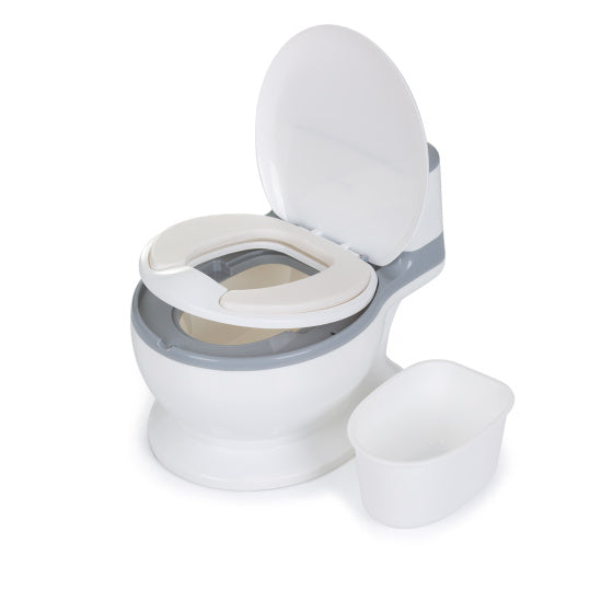 Chipolino Luxe Educational Plaspot with flushing effect white gray