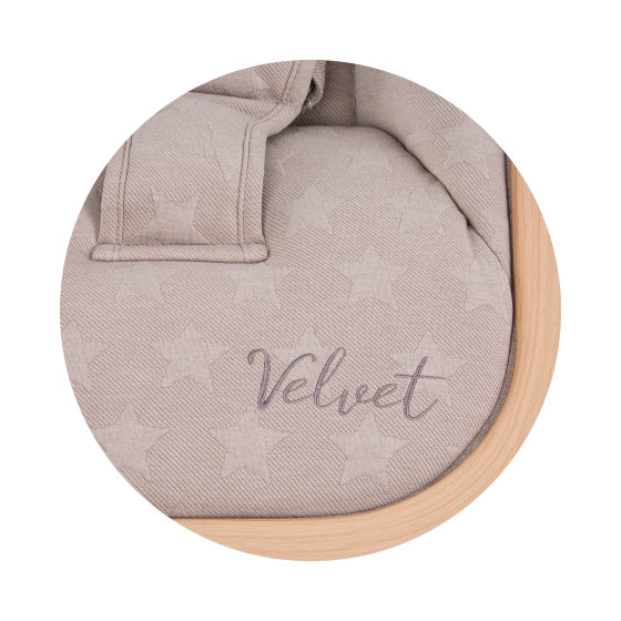 Chipolino Velvet fallable Rocking Stull mat mobile Sand Holz