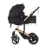 Chipolino Camea foldable pram 3-in-1 with diaper bag Ebony Brown