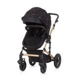 Chipolino Camea foldable pram 3-in-1 with diaper bag Ebony Brown
