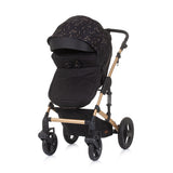 Chipolino Camea foldable pram 3-in-1 with diaper bag Ebony Brown