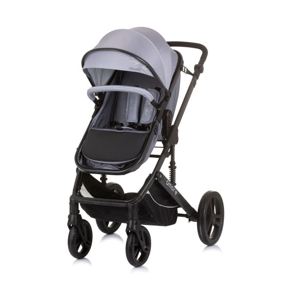 Chipolino amore zložljivo 3-in-1 voziček s plenično vrečko pepel siva