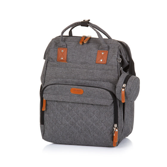 Chipolino Backpack Diaper Bag With Extra Storage Space Granite Gray