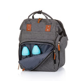 Chipolino Backpack Diaper Bag With Extra Storage Space Granite Gray