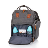Chipolino Backpack Diaper Bag With Extra Storage Space Granite Gray
