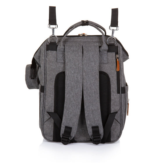 Chipolino Backpack Diaper Bag With Extra Storage Space Granite Gray