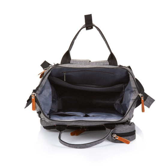 Chipolino Backpack Diaper Bag With Extra Storage Space Granite Gray