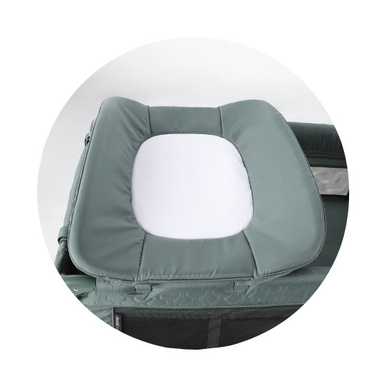 Chipolin Bella klappt Camp Bett mat Verännerleche Pad Ash Grey