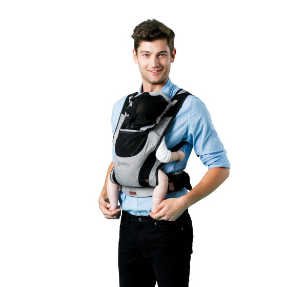 Chipolino Bobby Ergonomic Baby Carrier con cappuccio grigio