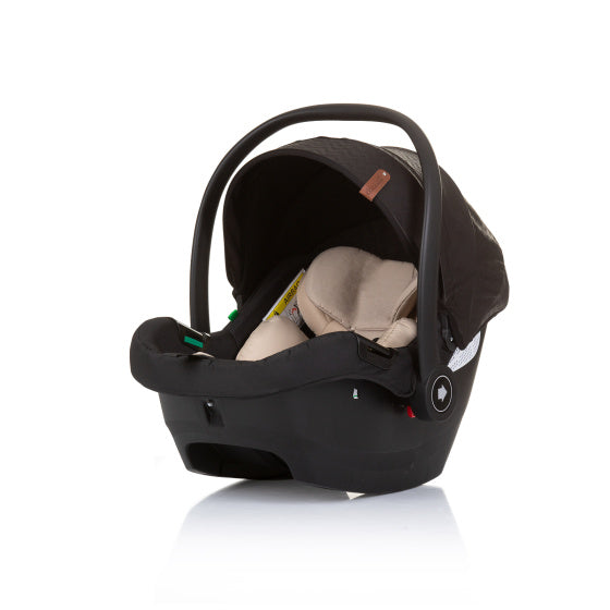 Chipolino duo car seat 40-87 cm group 0+ obsidian black beige