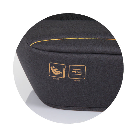 Chipolino safy booster seat i-size 125-150 cm isofix obsidian black
